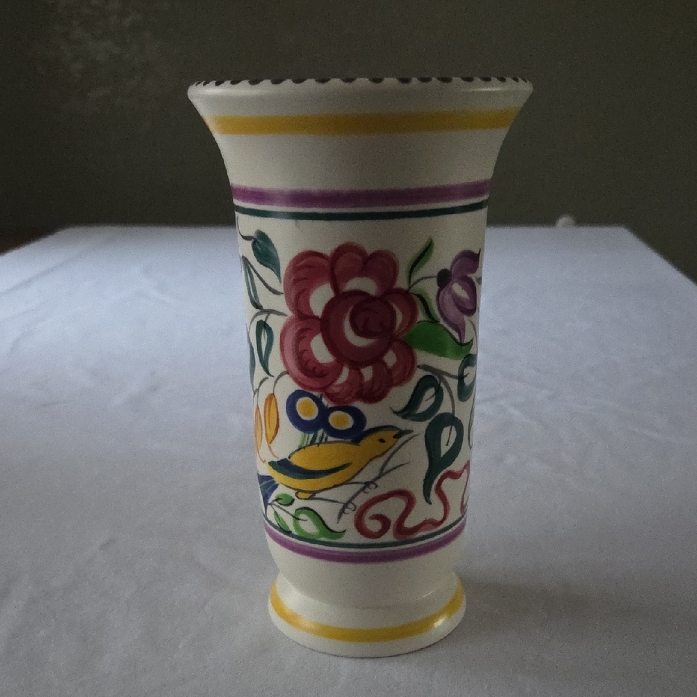 Poole Pottery Traditional Ware Handpainted Designs Flowers and Birds